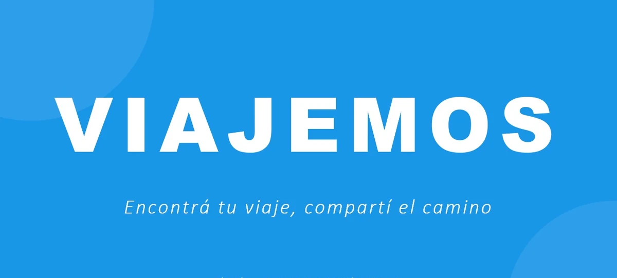 Viajemos: encontrá tu viaje, compartí el camino — slide del pitch en EconEmprende 2026